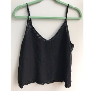 [Material Girl] Lace Chiffon Camisole